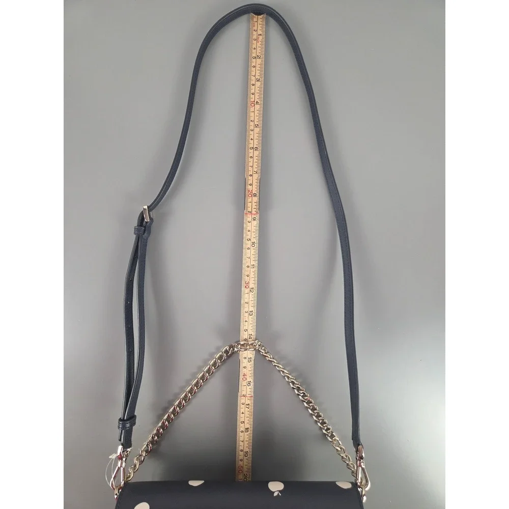 Kate Spade Carson Convertible Crossbody Orchard Toss Navy Apple Print WKR00523